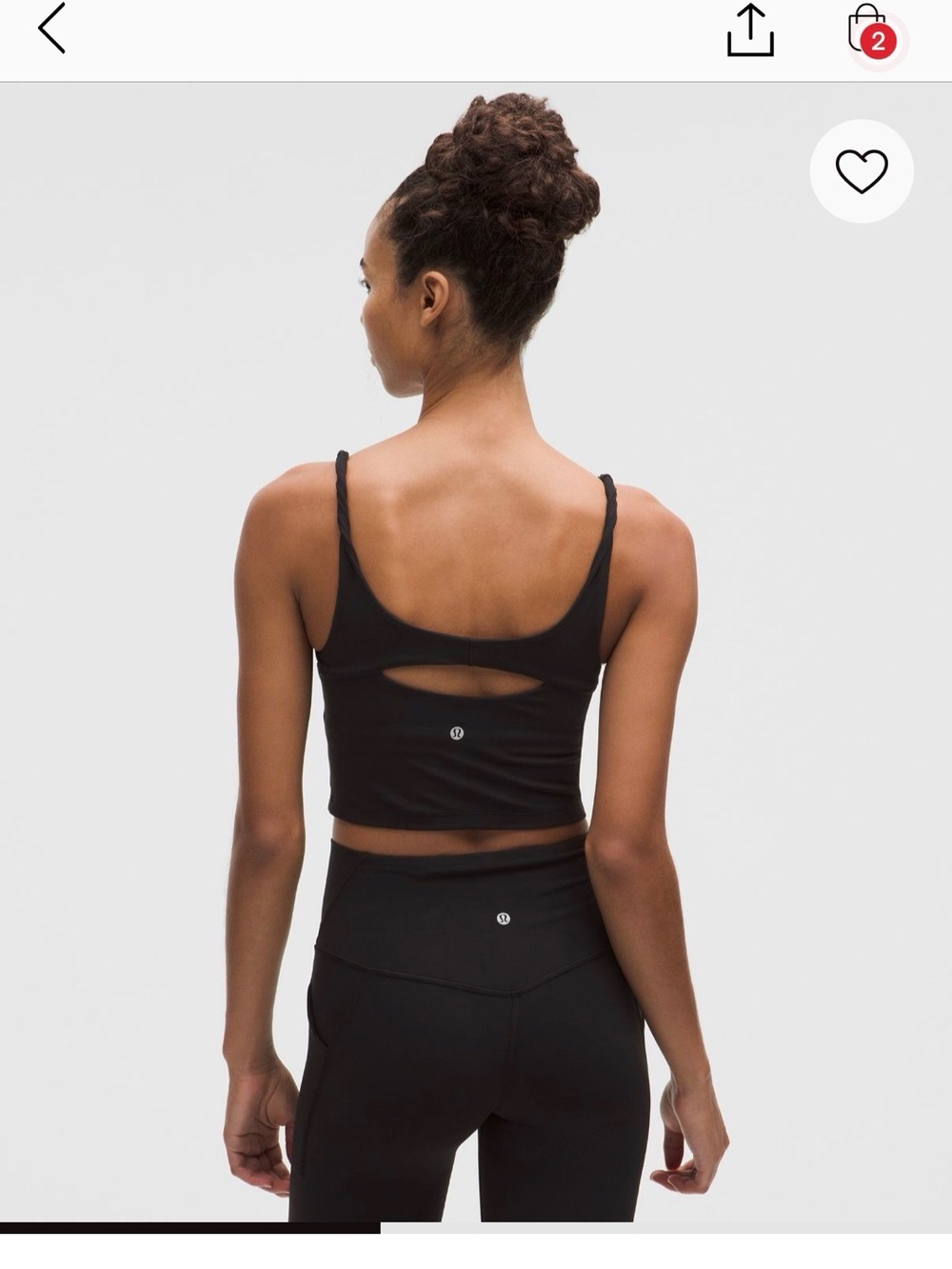 lululemon athletica Black Keyhole Twist-Strap Sports Bra